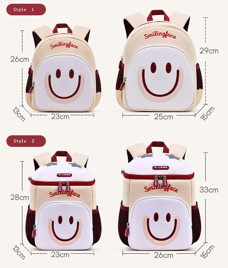 Mochilas Customized Wholesale Cute Cartoon Kid School Bag Breathable Material Preschool Nursery Backpack