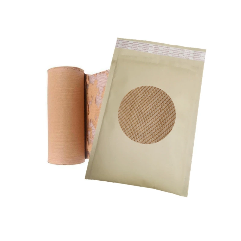 Recycled Red Kraft Paper Honeycomb Padding Express Packaging Envelopes