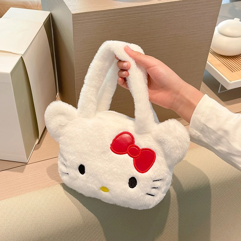 2023 New Hello Kitty Cute Doll Crossbody Bag Plush Bag Promotional Gift