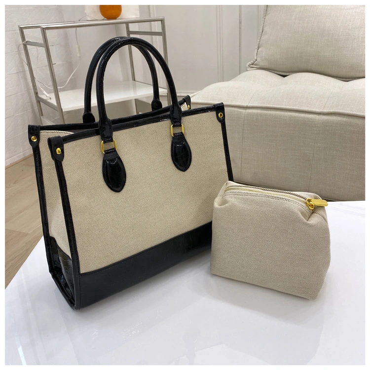 Canvas Tote Bag Women&prime; S Shopping Bag Leather Handbag Lady Handbag Women Handbag Ladies Handbag Women Laptop Bag Handbag Shoulder Bag