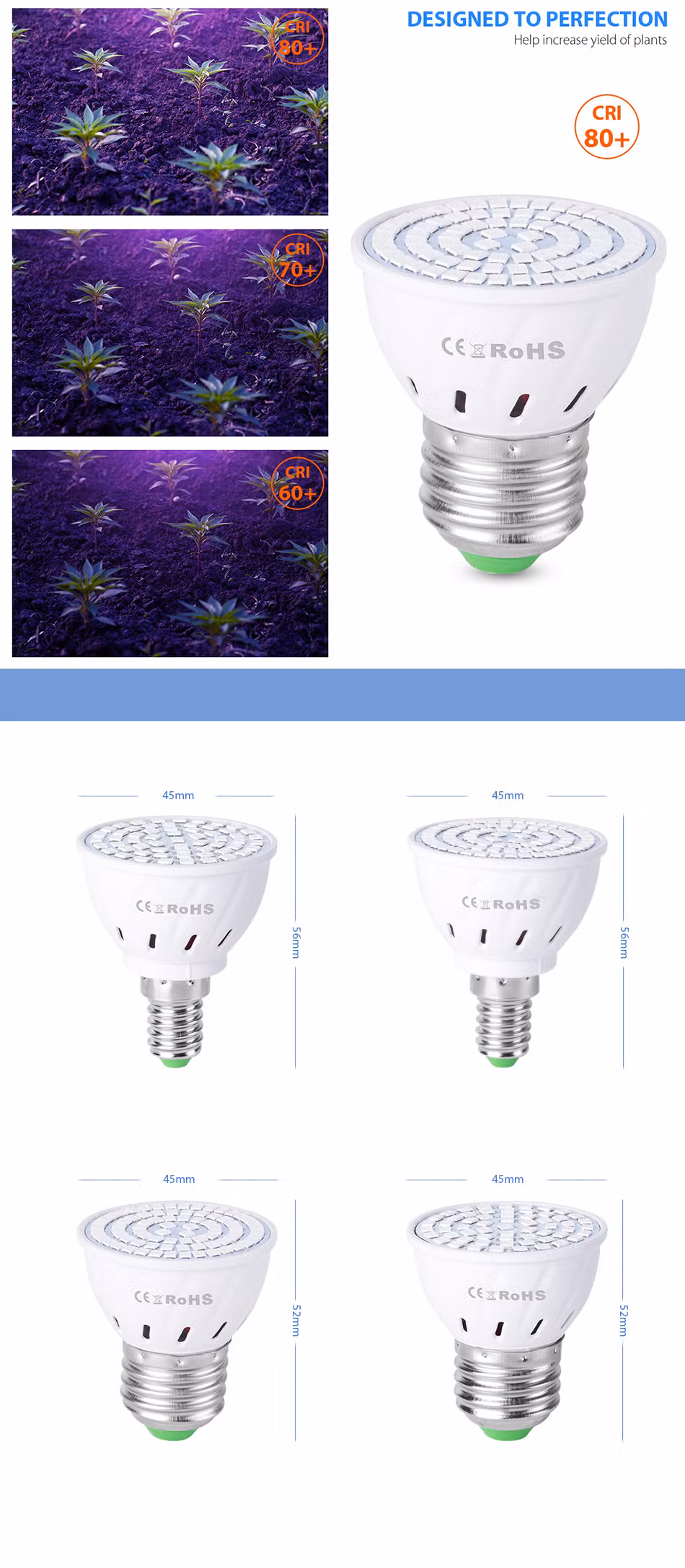 Phyto LED B22 Hydroponic Growth Light E27 LED Grow Bulb MR16 Full Spectrum 220V UV Lamp Plant E14 Flower Seedling Fitolamp GU10