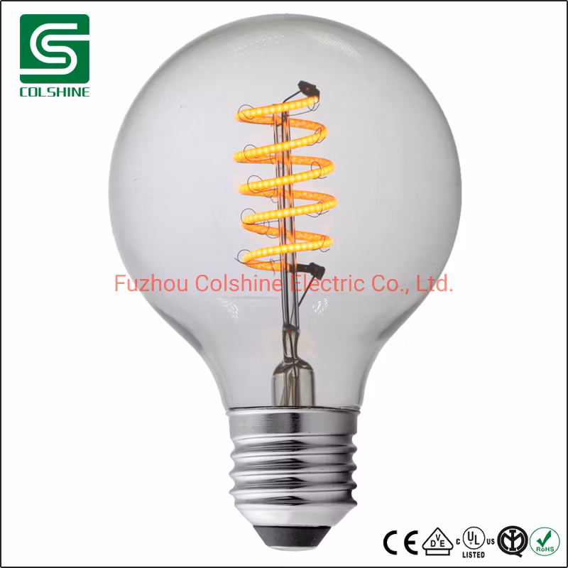 Vintage Edison LED Bulb Clear Amber Glass LED Filament Bulb