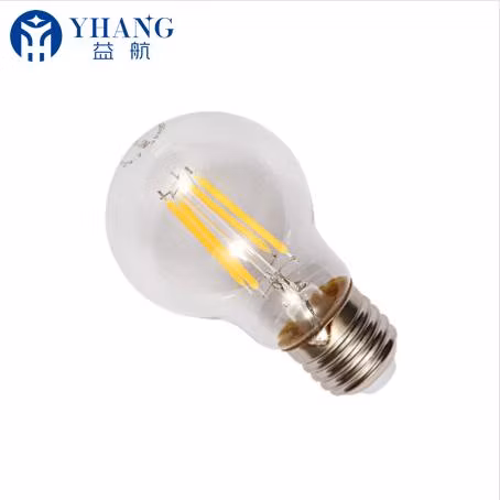 Factory Price High Quality Clear Glass A60 LED Filament Bulbs with High Lumen Efficiency