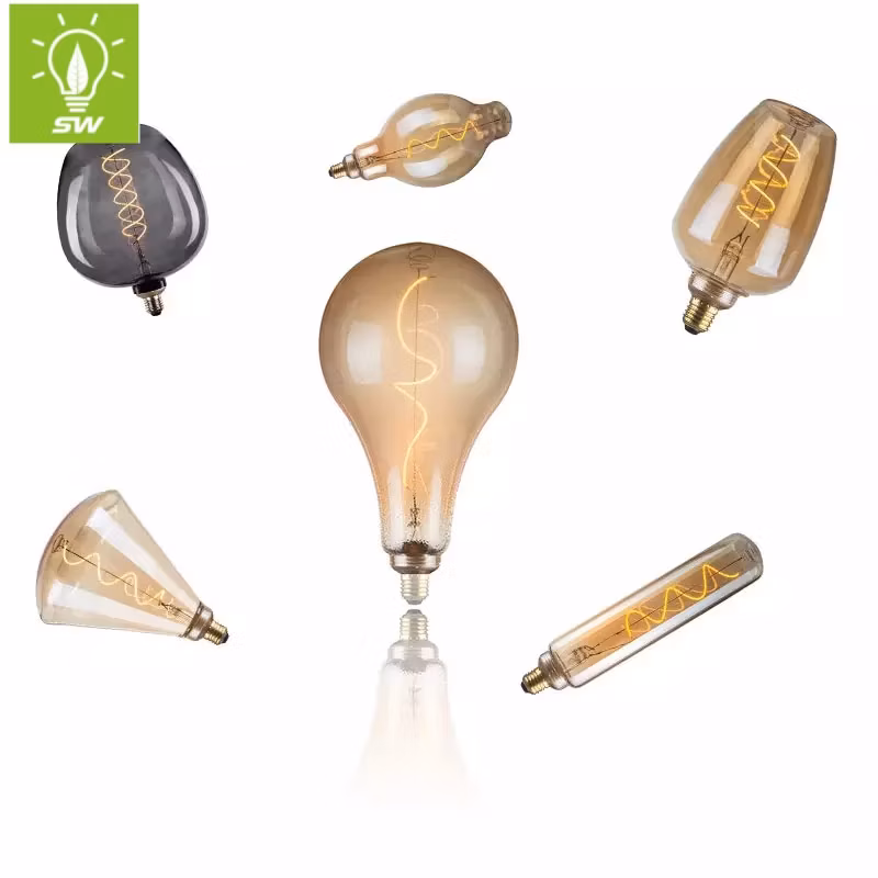 LED Vintage Decorative Light Antique Amber Lamp B22 B15 LED Filament Bulb