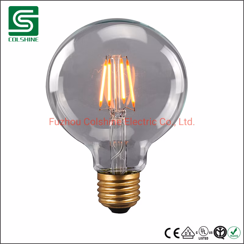 Vintage Edison LED Bulb Clear Amber Glass LED Filament Bulb