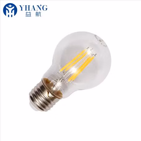 Factory Price High Quality Clear Glass A60 LED Filament Bulbs with High Lumen Efficiency