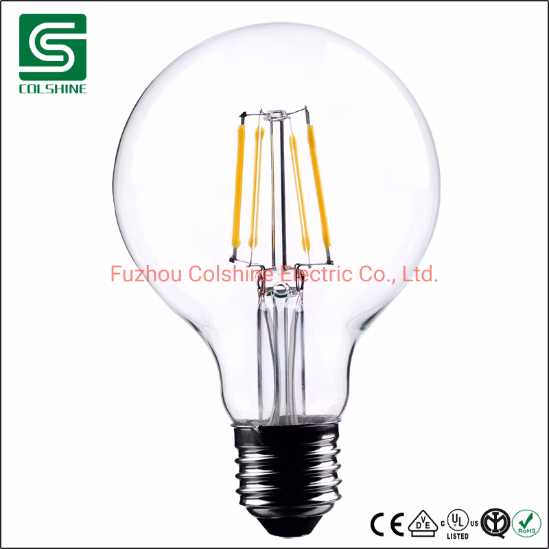 Vintage Edison LED Bulb Clear Amber Glass LED Filament Bulb