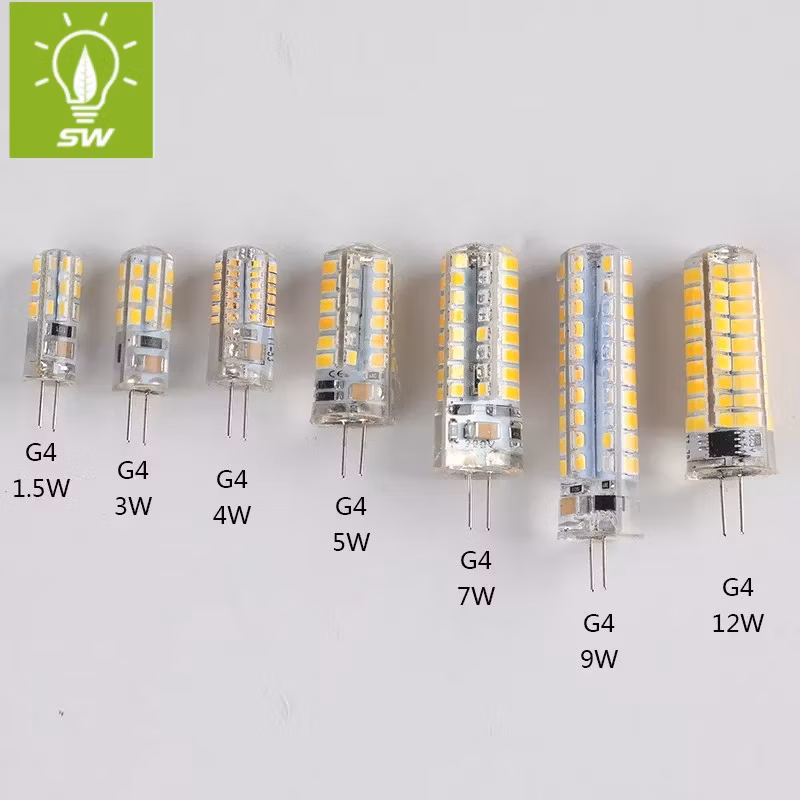 G4 LED Bulb Bi-Pin Filament COB Lamp AC/DC 12 Volt 3W Landscape Light Bulb (Equivalent 20 Watt G4 Halogen lamp) 3000K 250-320lm Warm White G4 G9 LED Light