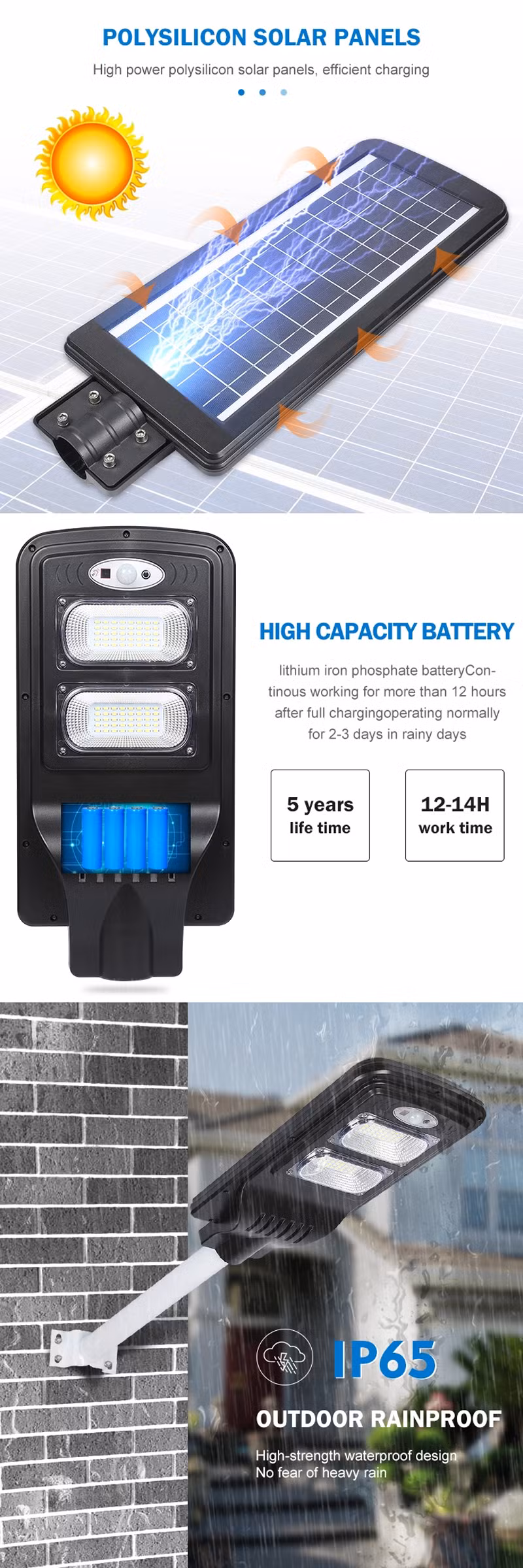 Classic Wall Light Solar Power Garden Lamp Small Garden Solar Light, Garden Lamps Solar Panel LED Light with Solar System Remote Control Bulb Lantern