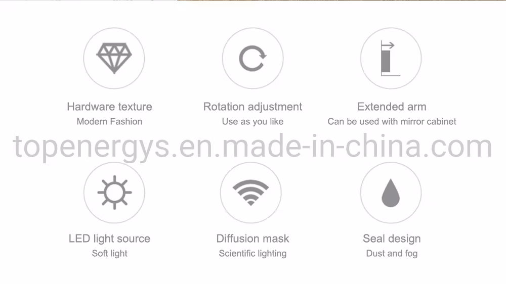 Tp Room Washer Makeup Mirror Vanity LED Light Bulbs Bathroom LED Lamp Kit Adjustable Hotel Make up Mirrors Cosmetic Lights