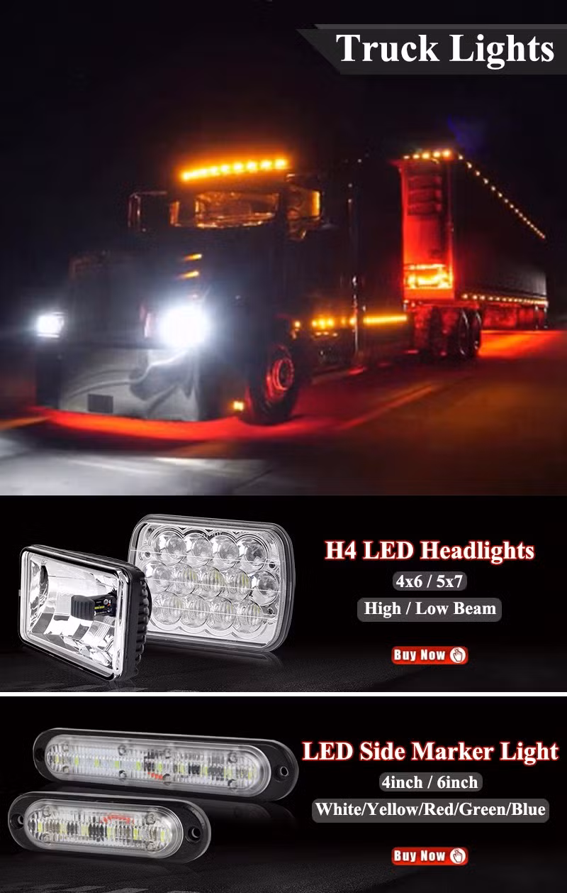 10-80V DC Small Size Blue Vehicle LED Warning Signal Light Forklift Lamp