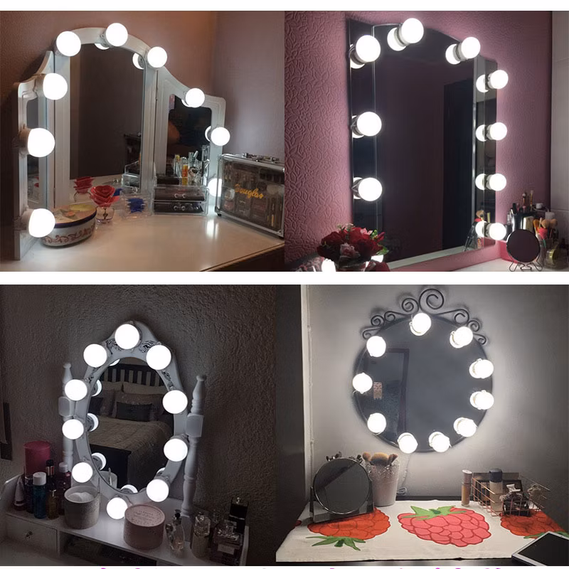 Vanity Backlit LED Mirror Light Lamp Bulbs Whit Make up for Hollywood USB LED Light (WH-MR-02)
