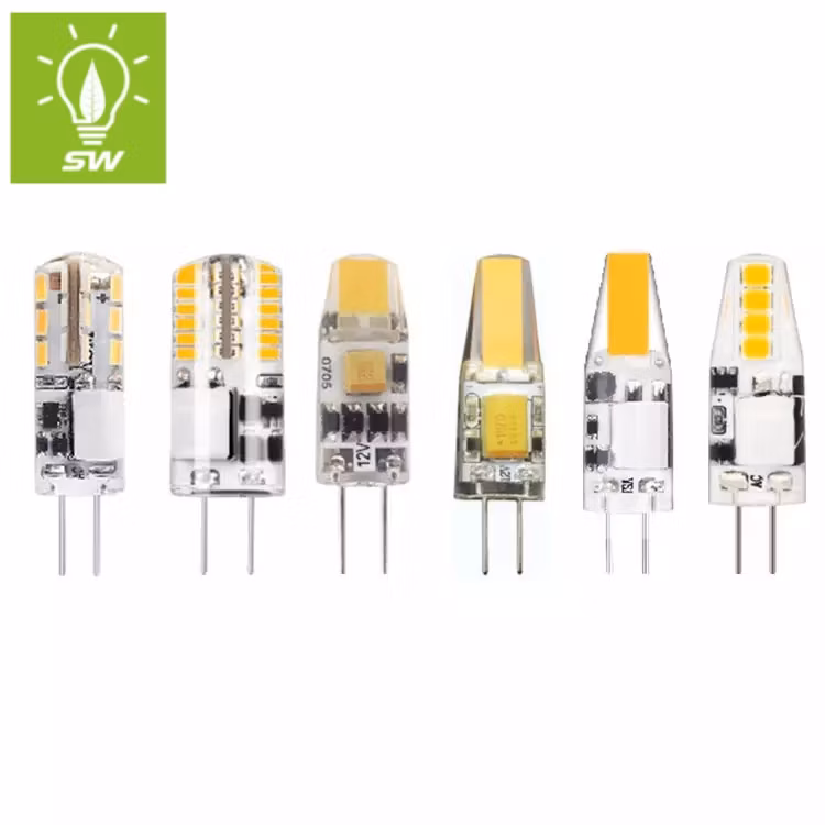 G4 LED Bulb Bi-Pin Filament COB Lamp AC/DC 12 Volt 3W Landscape Light Bulb (Equivalent 20 Watt G4 Halogen lamp) 3000K 250-320lm Warm White G4 G9 LED Light