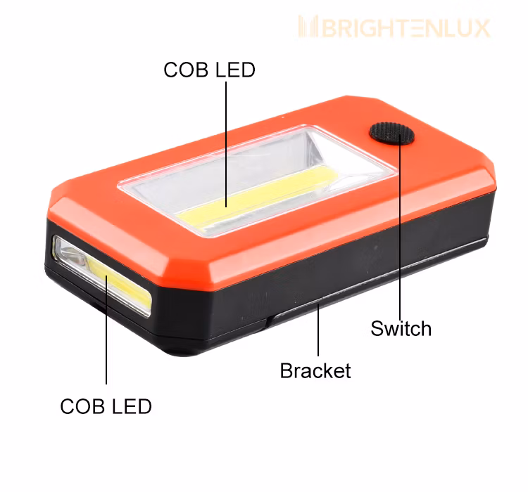 Brightenlux High Lumens 3 Modes Magnet Multi-Function USB Rechargeable Small Mini COB Bulb LED Work Light