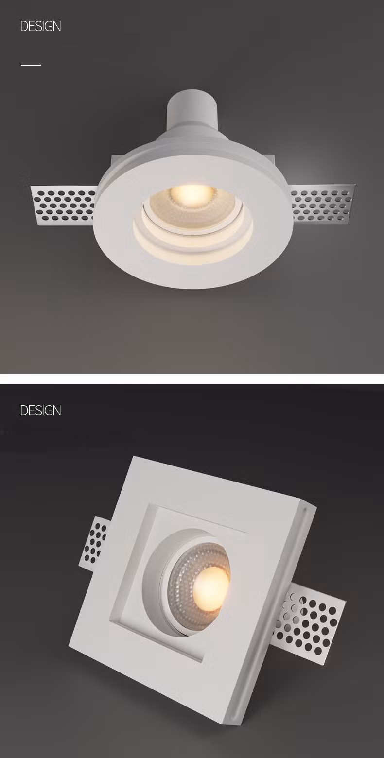 Household Recessed Lamp Trimless LED Ceiling Down Light with GU10 Bulb Replacement