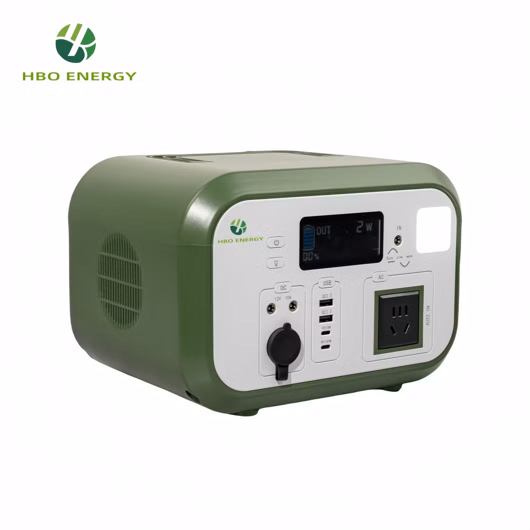 Hbo Solar AC Charging Generator Lithium Battery Outdoor Camping Emergency Backup Camping Portable Power Station
