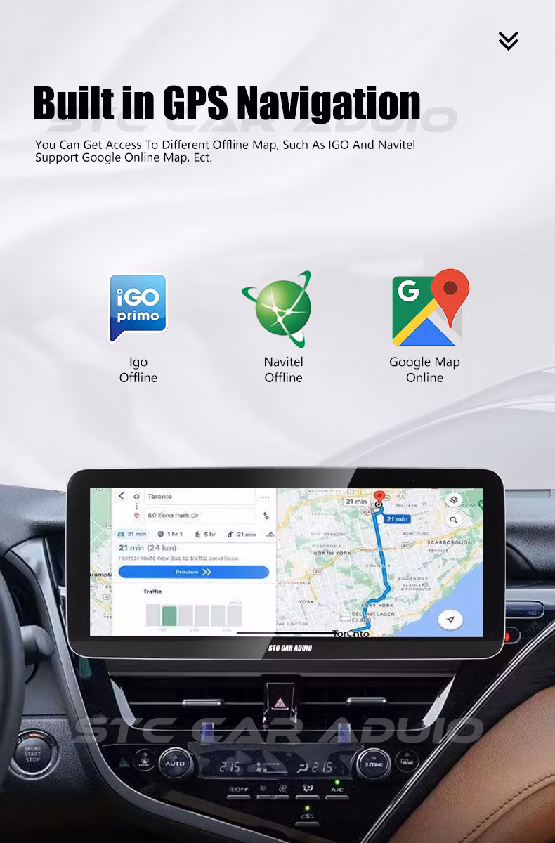 12.3 Inch 1DIN Android Car Radio DVD Player Stereo Autoradio Support Qled Touch Screen GPS Navigation Auto Multimedia Player