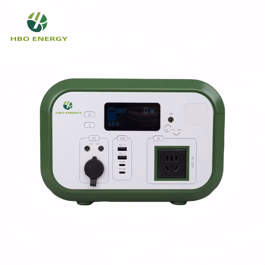 Hbo Solar AC Charging Generator Lithium Battery Outdoor Camping Emergency Backup Camping Portable Power Station