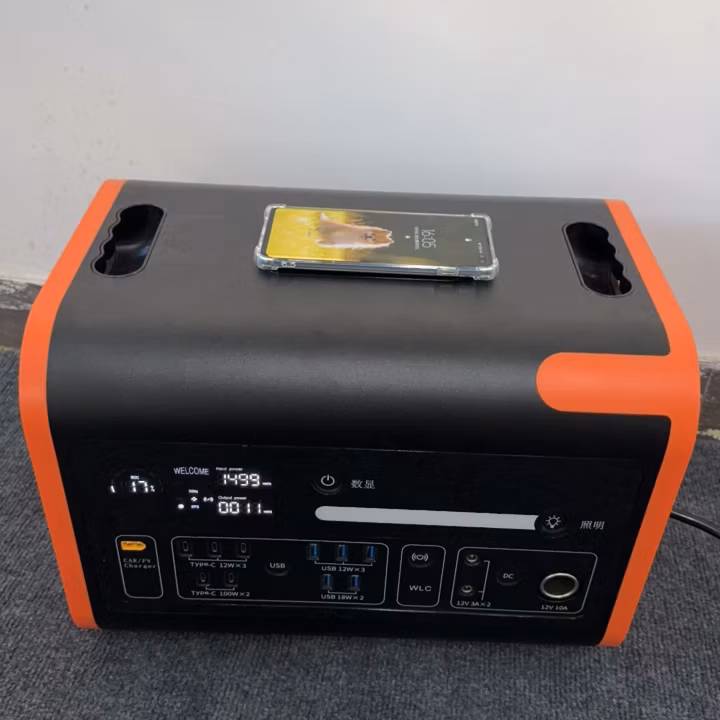 High Quality Portable Power Supply 2000W UPS Mobile Power Station Solar Panel
