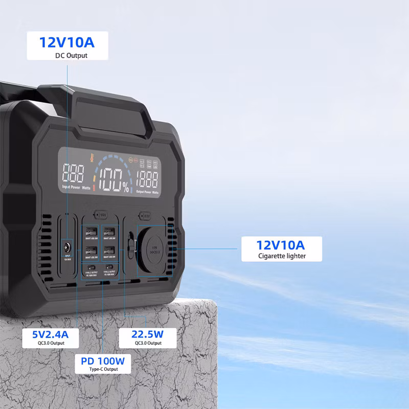 Compatible Camping Aluminum Shell 1000W Solar Portable Power Station