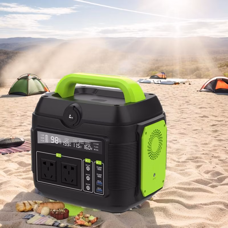 Portable 220V 600W Outdoor Camping Energy Storage Mobile Generator Emergency Charger Solar Power Supply Station Power Bank for Outdoor