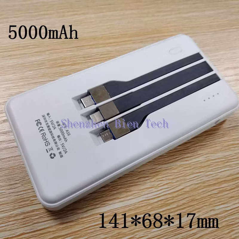 8PCS 5000mAh Shared Power Banks Rental Stations with Lightning/Type C/Android Cable