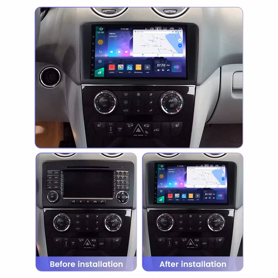 Android Car Video GPS Navigation Radio DVD Player Touch Screen for 9 Inch Benz-Ml Car-Play Auto Adas DVR