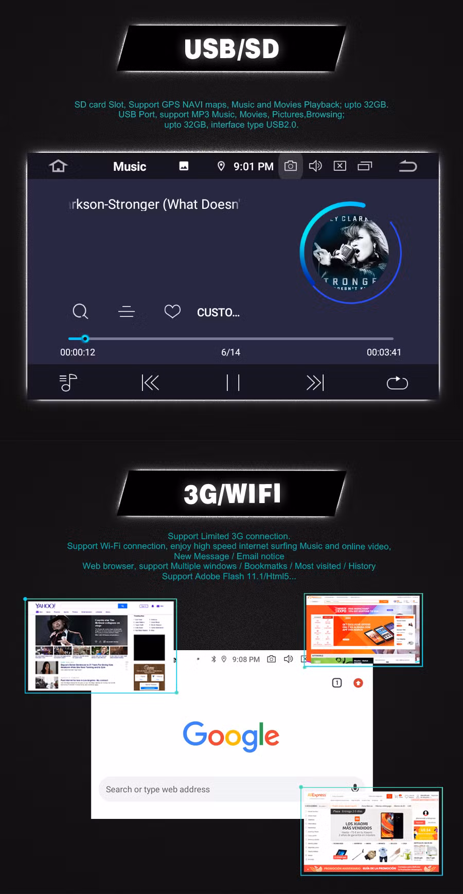 Witson Android 10 Car Radio Bluetooth Player for Toyoya RAV4 2009 Vehicle Audio GPS Multimedia