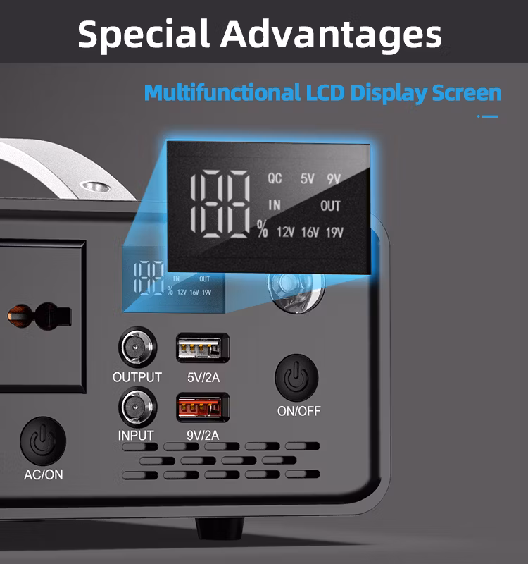Portable Power Station 300W Energy Storage Battery Outdoor Camp Mobile Phone Charging