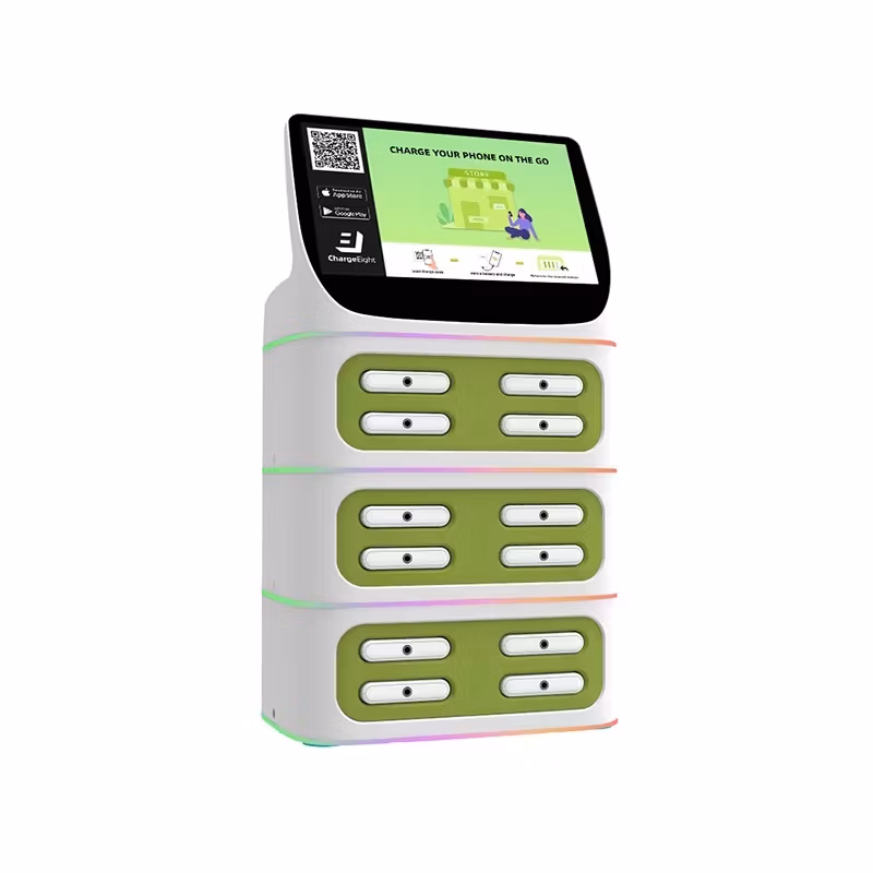2025 New 8 Slots Shared Power Bank 5000mAh Sharing Power Bank Rental Sharing Station Portable Charger for Store Hotels Hospitals