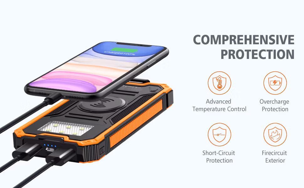 Mini 20000 mAh Magnetic Wireless Powerbank Portable Station External Battery Fast Portable Charger Magnet Power Banks