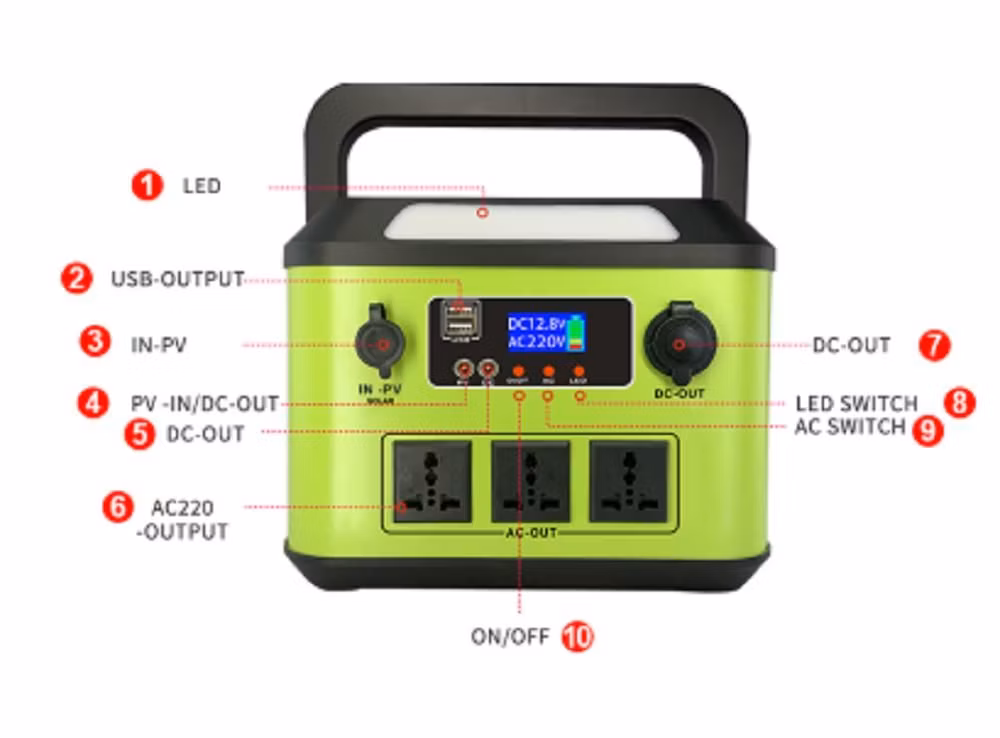 Top Quality 300W Portable Power Supply 3.7V LiFePO4 Lithium Battery 333wh Light Weight Portable Power Station for Outdoor