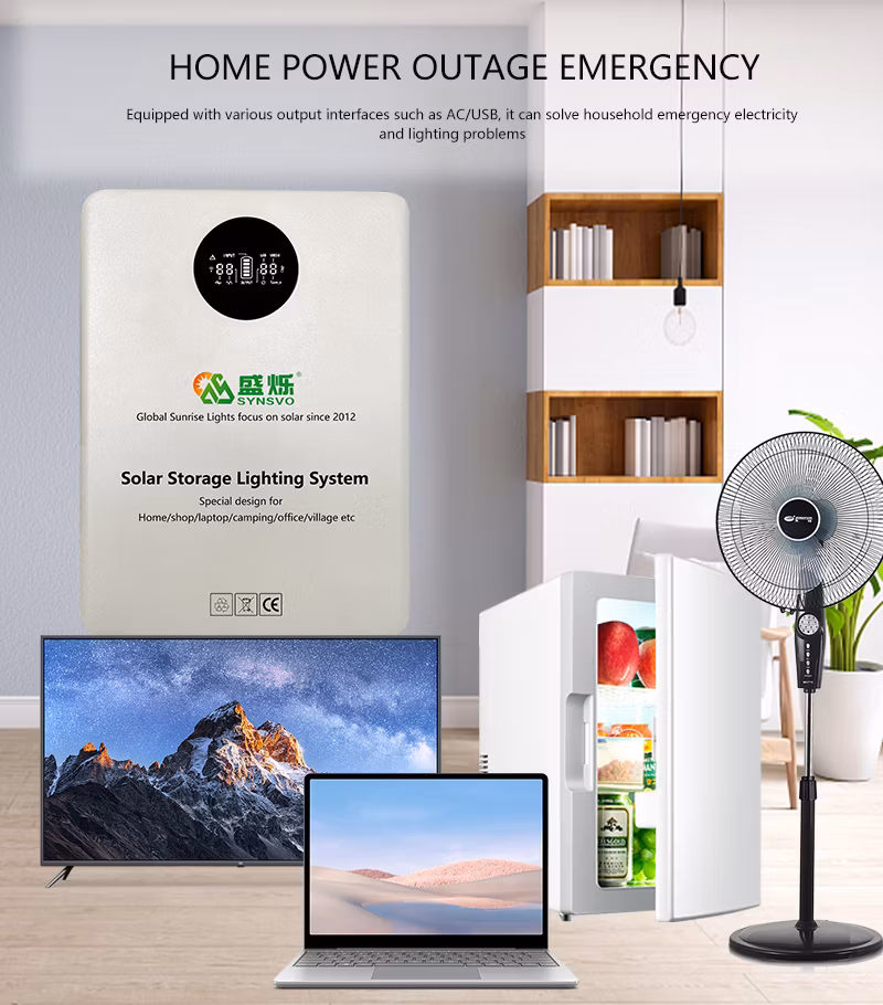 Energy Storage System 300W Generator with Solar Panel Lithium Power Station