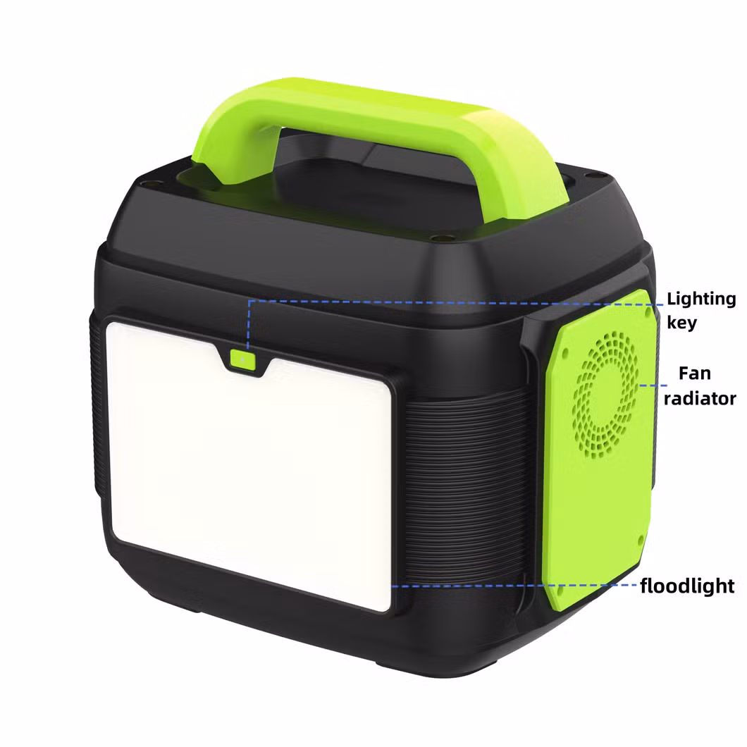 Portable 220V 600W Outdoor Camping Energy Storage Mobile Generator Emergency Charger Solar Power Supply Station Power Bank for Outdoor