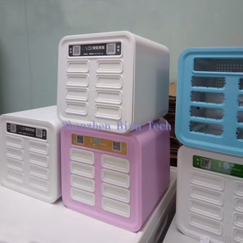 8PCS 5000mAh Shared Power Banks Rental Stations with Lightning/Type C/Android Cable