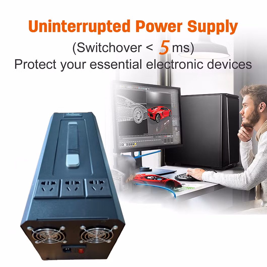 1200W Solar Charger Lithium Ion Batteries Portable Power Station UPS