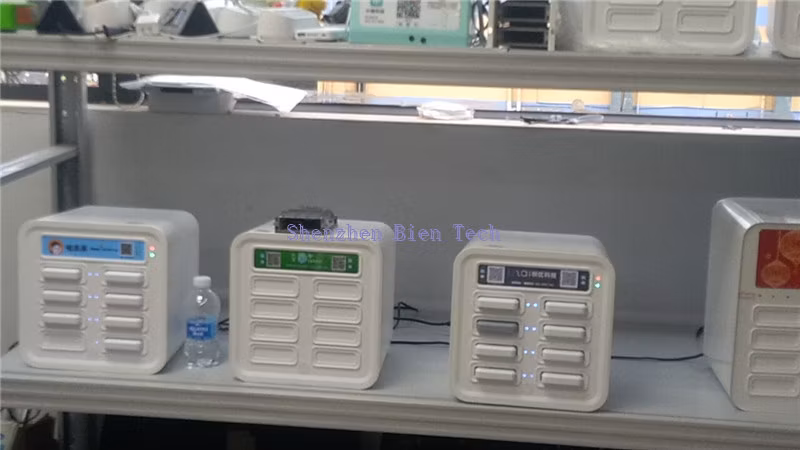 8PCS 5000mAh Shared Power Banks Rental Stations with Lightning/Type C/Android Cable