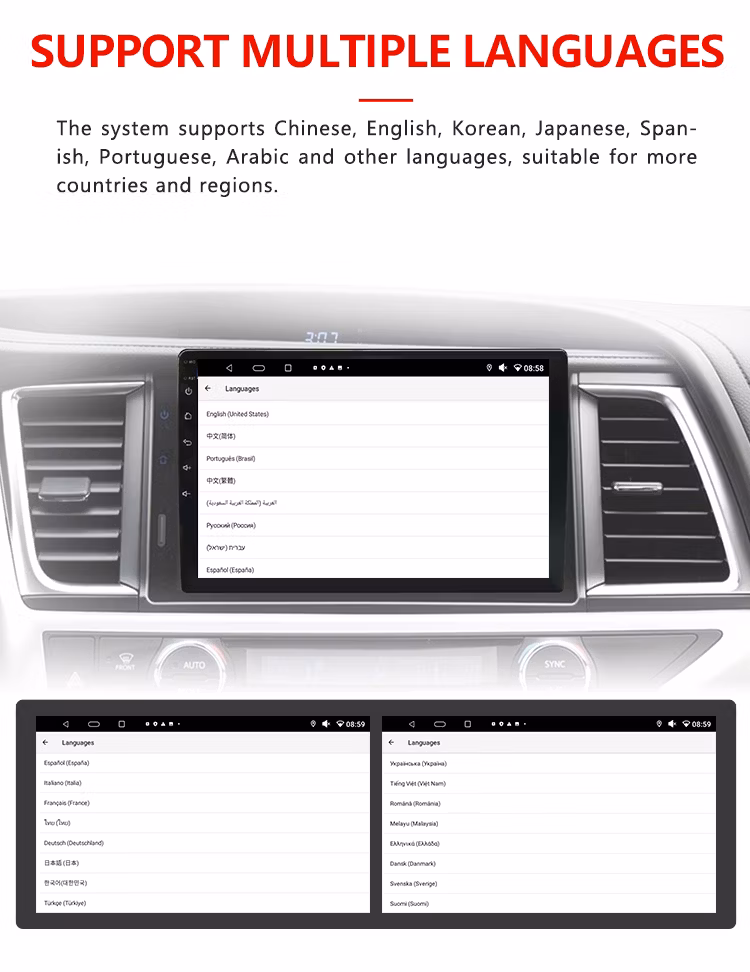 Wemaer 3D Bird View Vehicle Waterproof Camera Car Navigation Touch Screen Car DVD Player Built-in HD Android Navigation