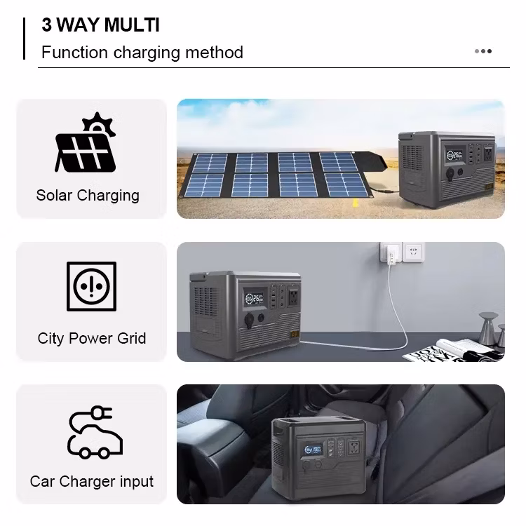 Outdoor Portable Camping Solar Energy System 300W 600W 1000W 2000W LiFePO4 Battery Power Stations