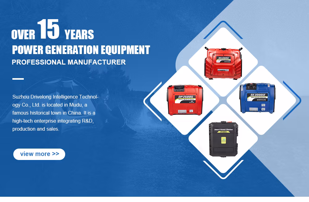 Solar Wind Hybrid 2000W Pure Sine Wave Portable Solar Charging Station & Power Station, Inverter Solar Generator