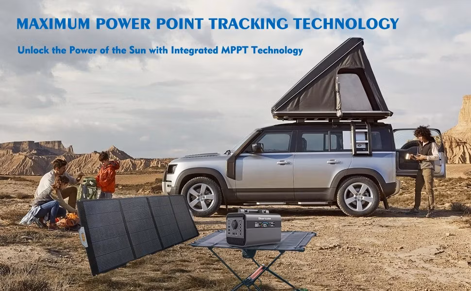 Portable Power Station 300W 294.4wh LiFePO4 Battery