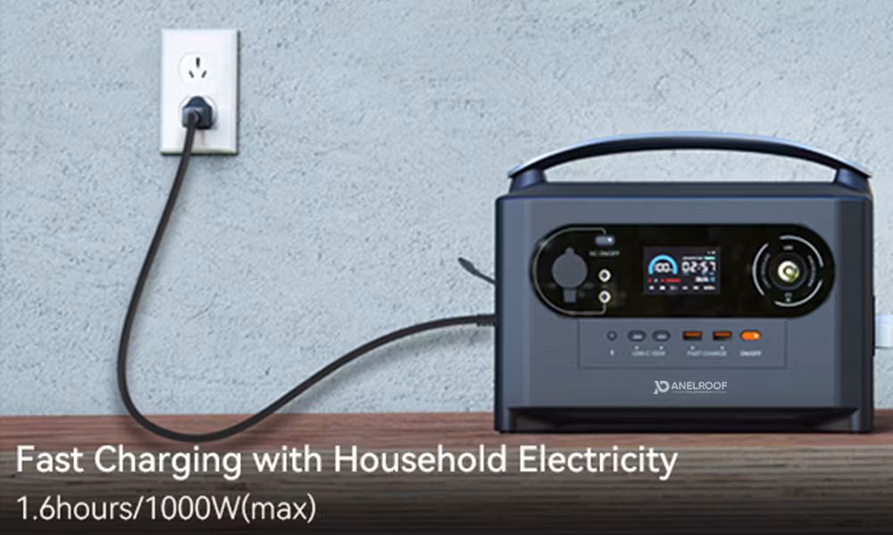 Panelroof Multi Charging 700W 1000W 2400W Solar Portable Power Station for Travel Camping