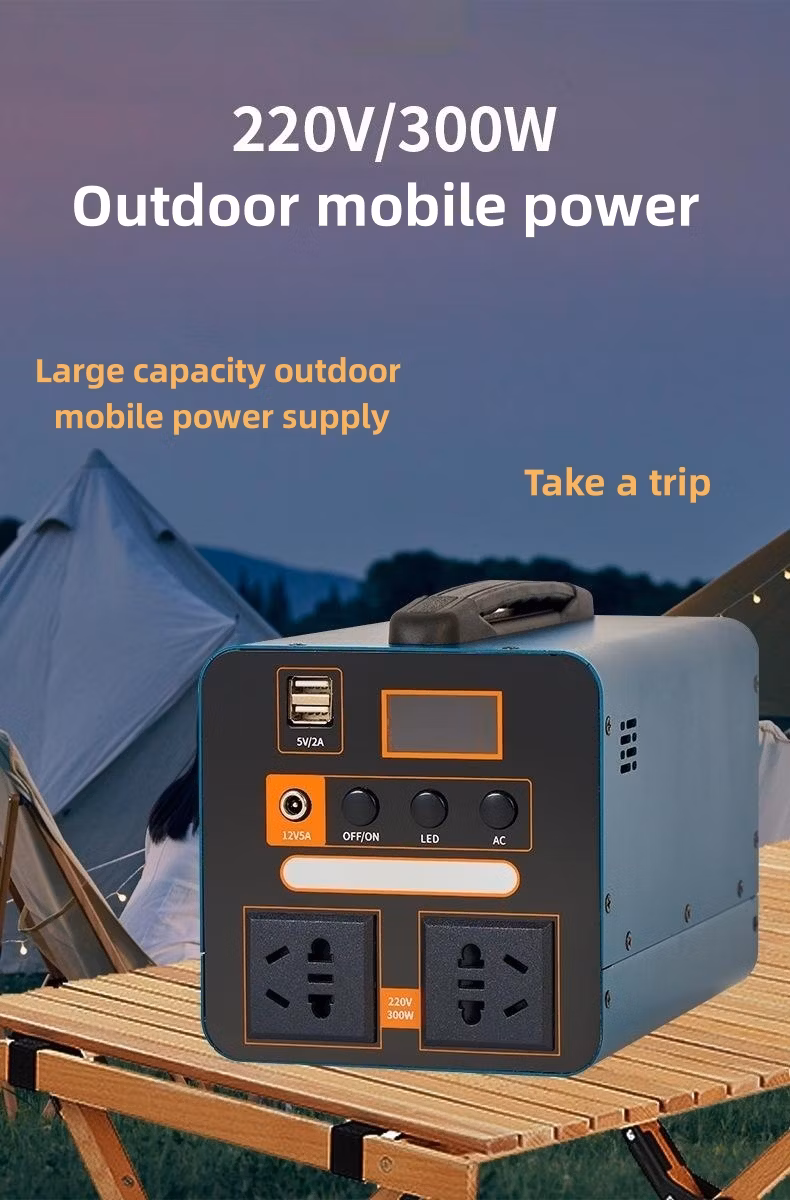 2000W 50ah Portable Rechargeable Power Station Multifunctional Emergency Power Bank