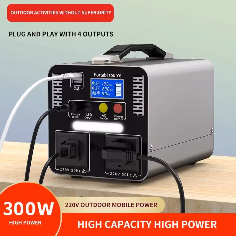 Emergency Mobile Power Lithium Ion Battery 300W/500W Portable Power Station