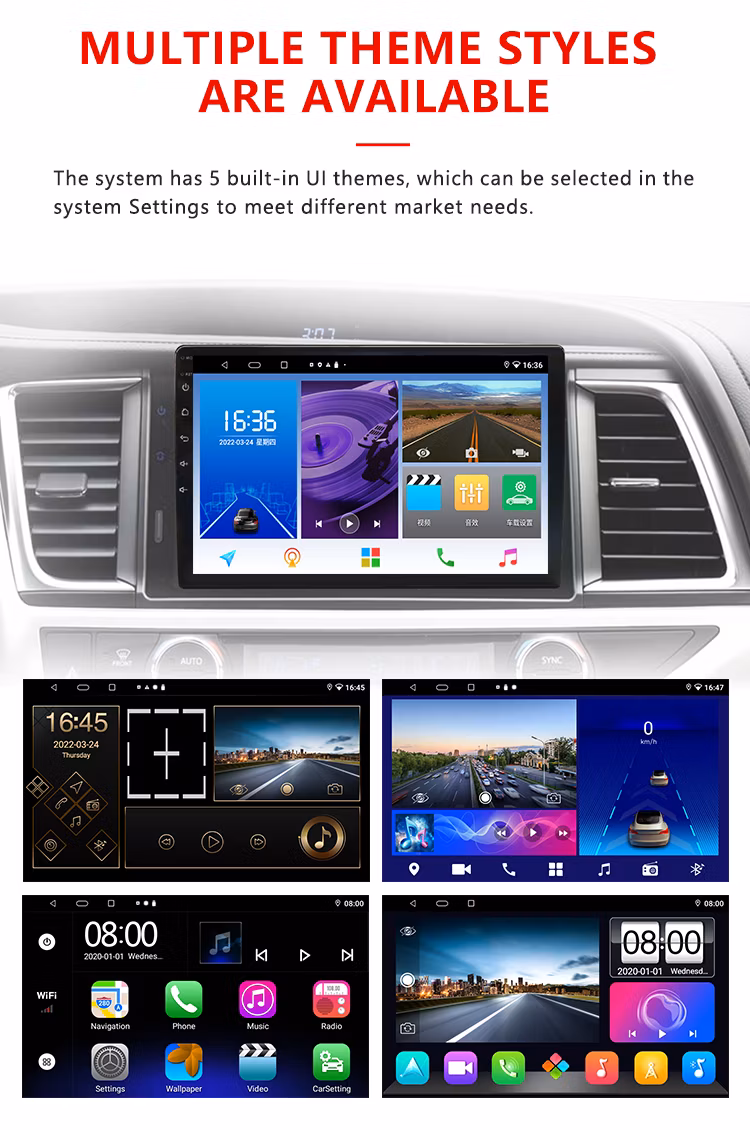 Wemaer 3D Bird View Vehicle Waterproof Camera Car Navigation Touch Screen Car DVD Player Built-in HD Android Navigation