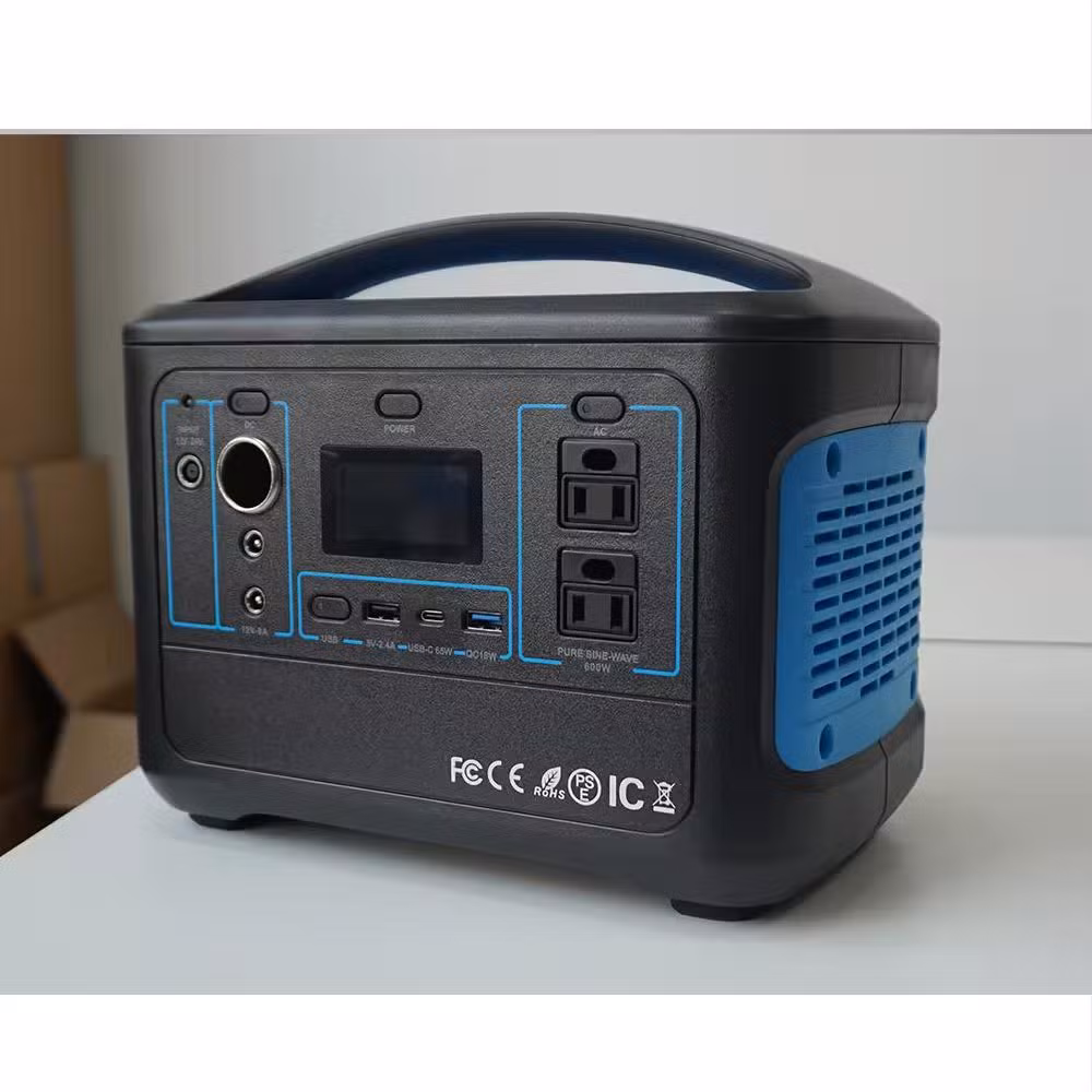 600W Electric Power Bank Portable Battery Solar Portable Powered Station