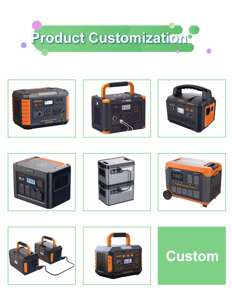 Two-Way Charging Solar Generator 3600W 220V LiFePO4 Battery Solar Portable Power Bank Station