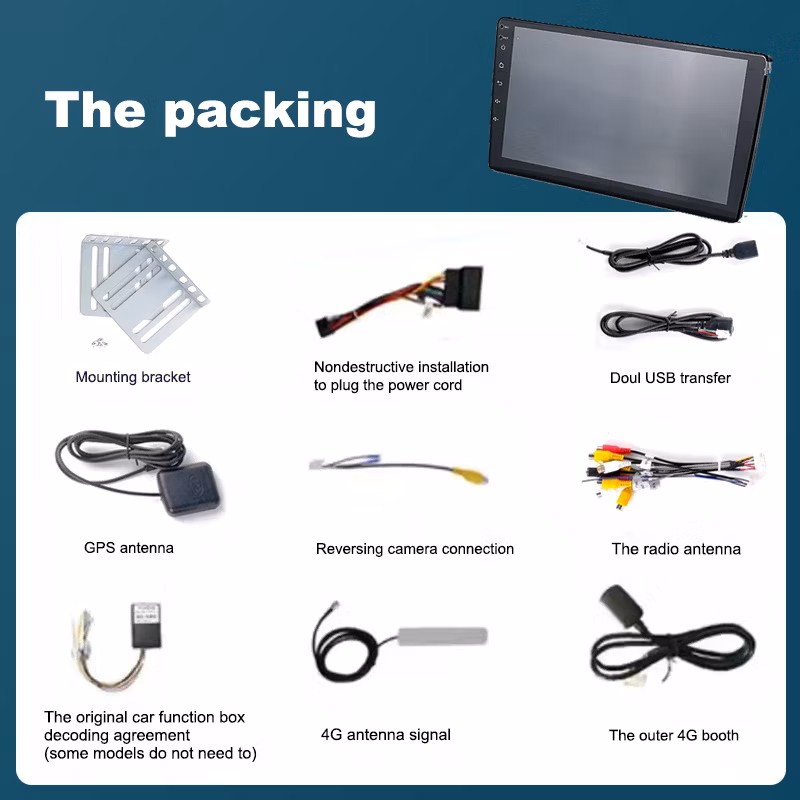 Android Car DVD Player Android Kiosk Touch Screen Support 4G LTE Car Video Navigation Multimedia Accessories Optional