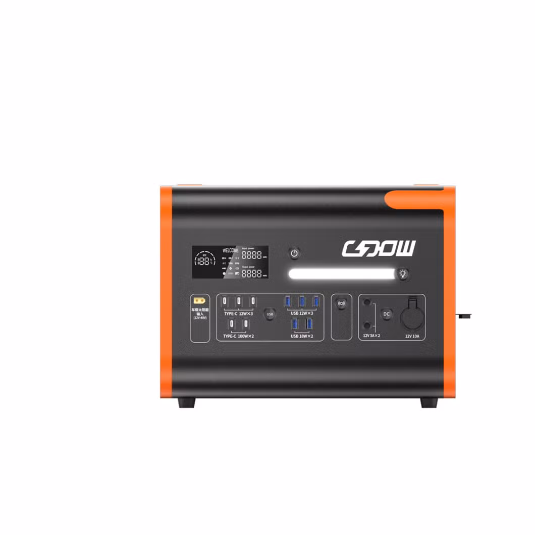 600W 1000W Outdoor Travel Charging Power 2000W 2200W Portable Solar Power Station