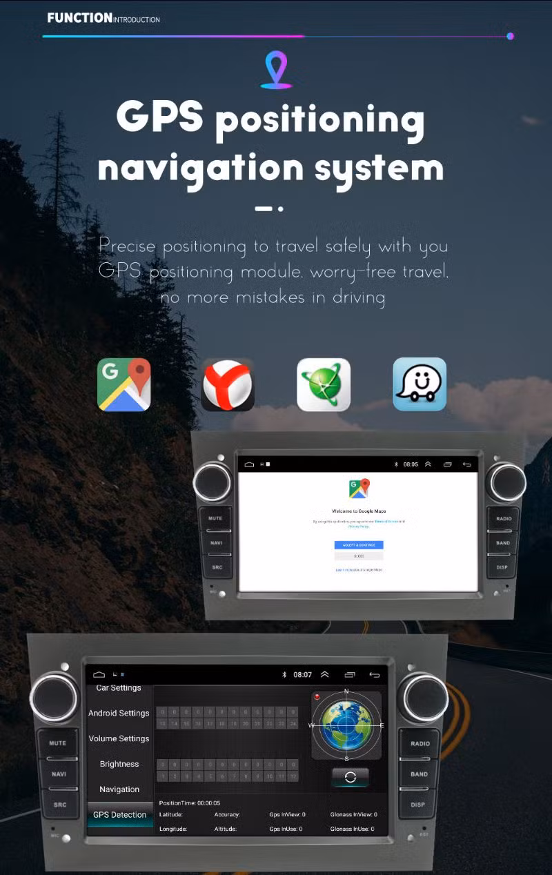 Car Accessories 7 Inch 2+32g FM Radio Navigation Audio System Android Multimedia Video Car DVD Player